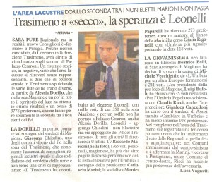 REGIONALI Trasimeno a secco, la speranza è Leonelli. La Nazione, Luca Vagnetti