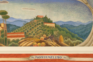 Montemelino dipinto da Gerardo Dottori a Magione
