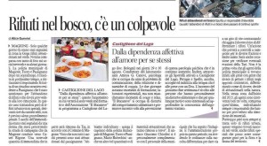 Rifiuti nel bosco, c'è un colpevole di Alice Guerrini Corriere dell'Umbria