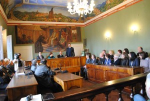 Protocollo antimafia Magione, il prefetto De Miro ed il sottosegretario Bocci a Magione1